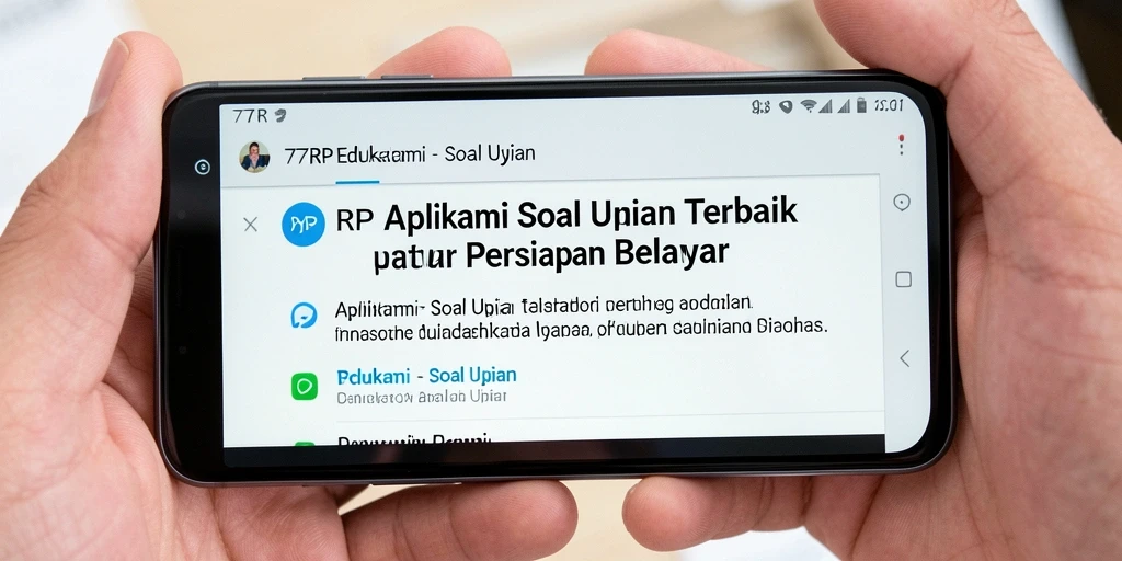 Tampilan antarmuka aplikasi 77RP yang intuitif dan mudah digunakan.