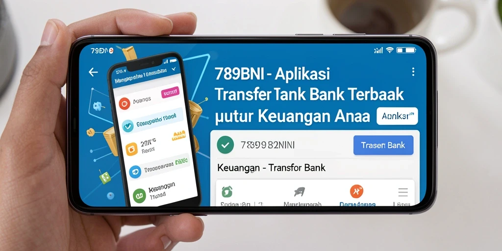 Tampilan antarmuka pengguna 789BNI yang sederhana dan modern.