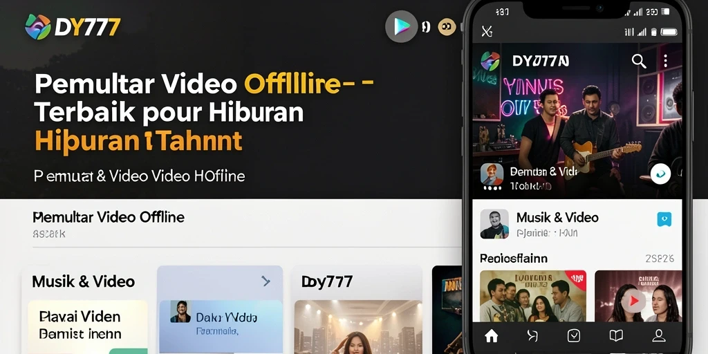 Tampilan antarmuka pemutar video DY777 yang user-friendly dan intuitif.