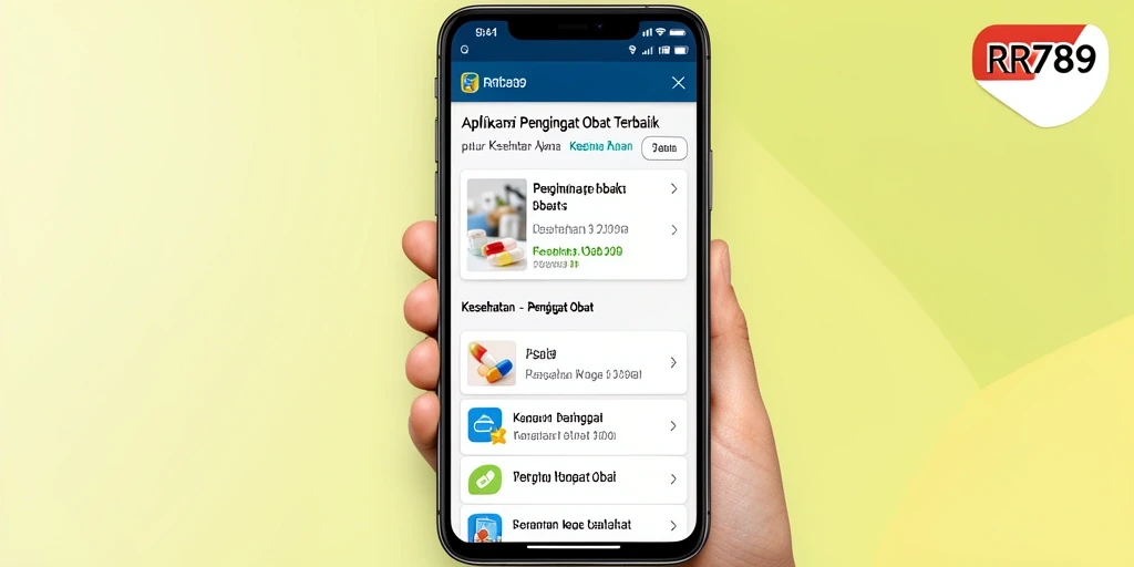 Antarmuka pengguna RR789 yang mudah dipahami dan fungsional.